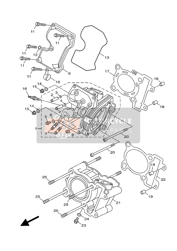 901790851800, Nut, Yamaha, 1